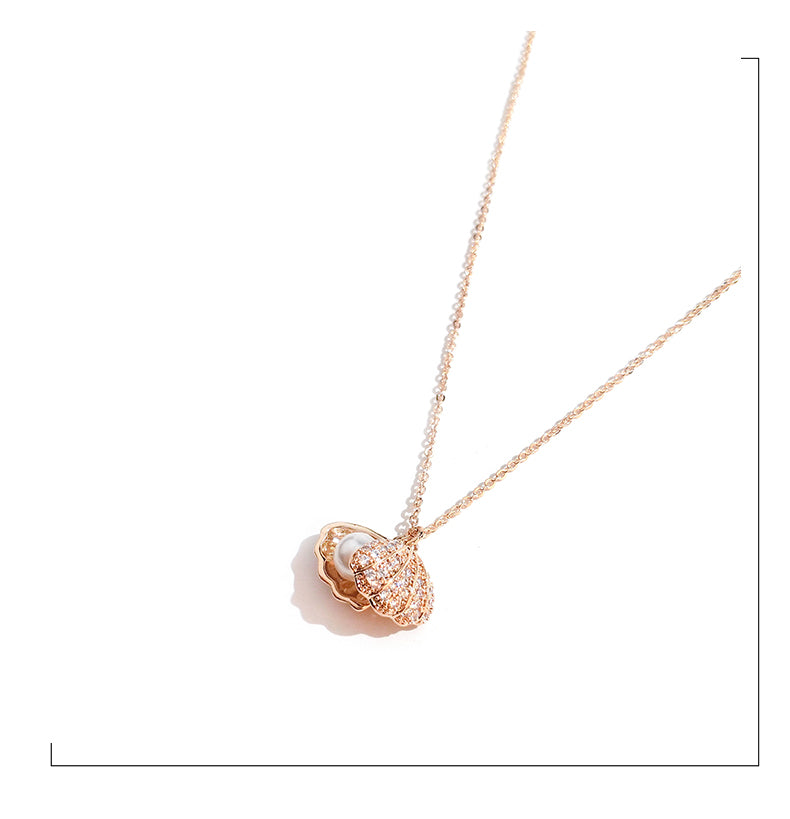 INS Necklace Women's Korean Internet Celebrity Same Style Shell Pearl