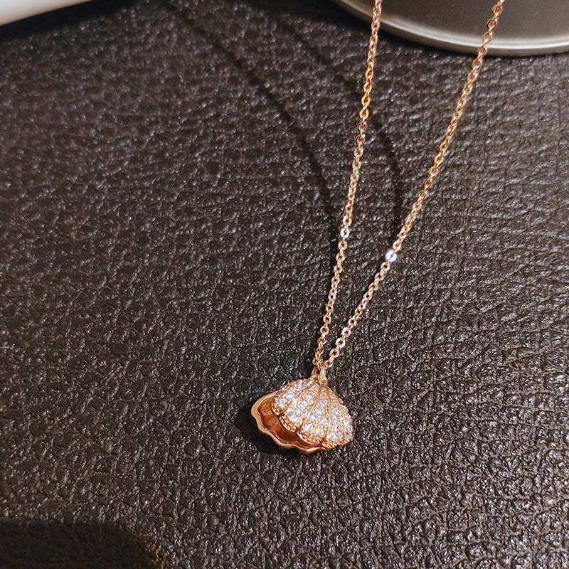 INS Necklace Women's Korean Internet Celebrity Same Style Shell Pearl