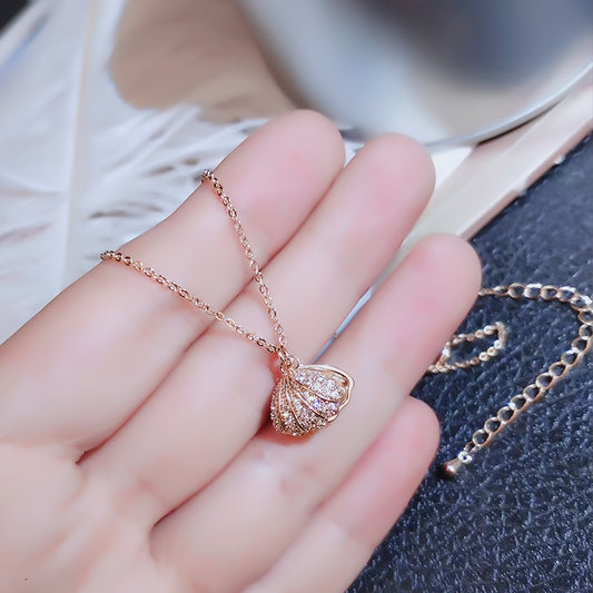 INS Necklace Women's Korean Internet Celebrity Same Style Shell Pearl